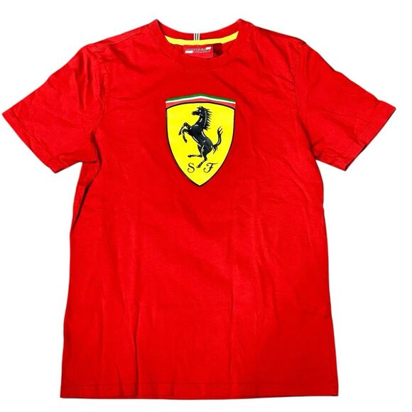 Scuderia Ferrari T-Shirt Men's Size Small Red Prancing Horse F1 Race Team - Picture 1 of 5
